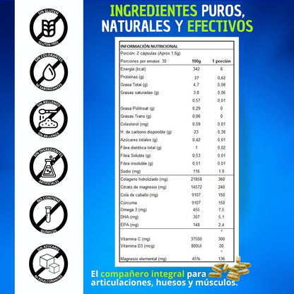HONDREXIL 60 CÁPSULAS 1600 mg por Dosis X3